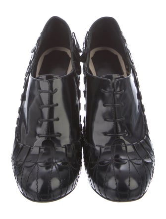 Christian Dior Patent Leather Lace-Up Boots