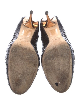 Christian Dior Patent Leather Lace-Up Boots