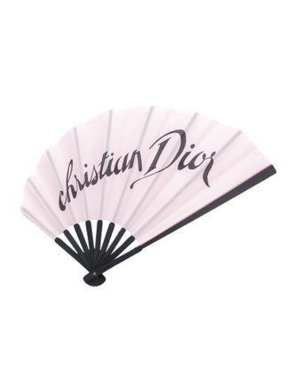 Christian Dior Signature Logo Folding Fan