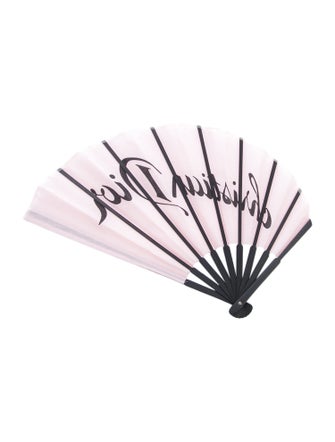 Christian Dior Signature Logo Folding Fan