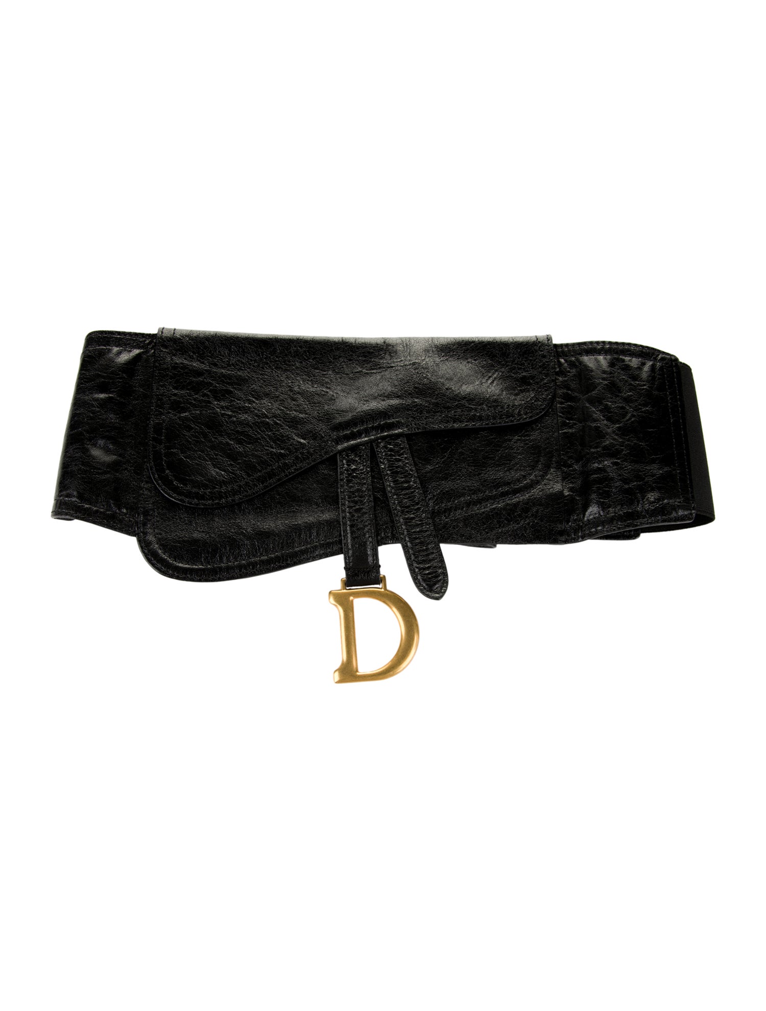 Christian Dior Wide Leather Waist Belt