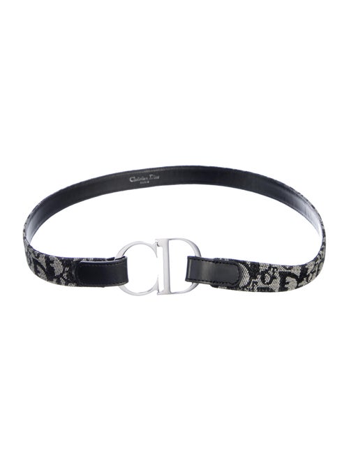 Christian Dior Diorissimo Pattern Skinny Waist Belt