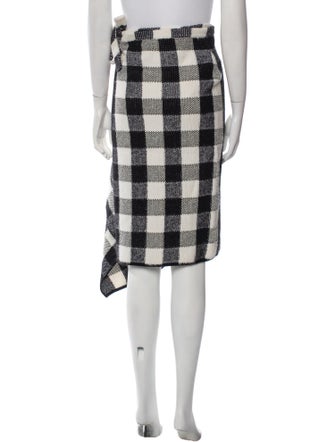 Christian Dior Wool Midi Length Skirt