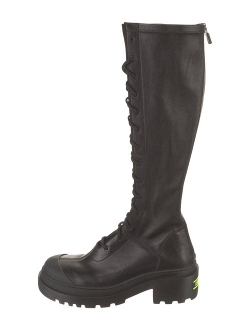 Christian Dior Leather Lace-Up Boots