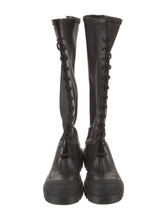 Christian Dior Leather Lace-Up Boots