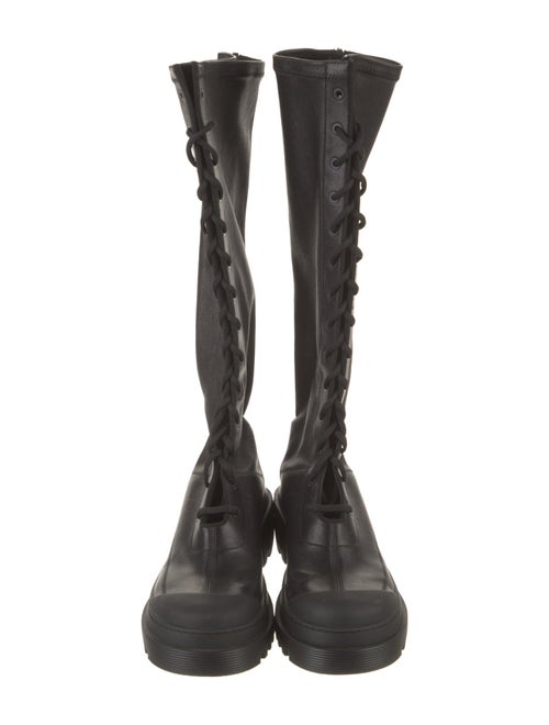 Christian Dior Leather Lace-Up Boots