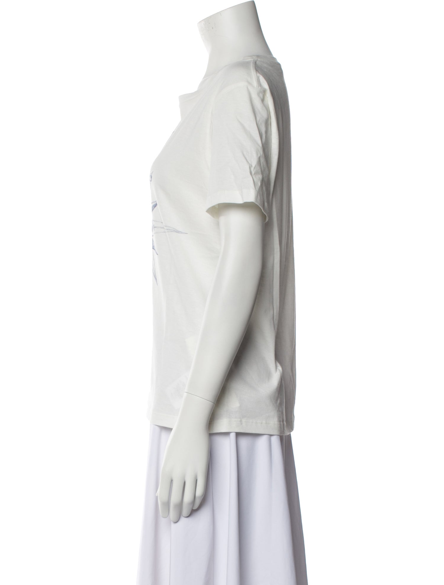 Christian Dior Graphic Print V-Neck T-Shirt