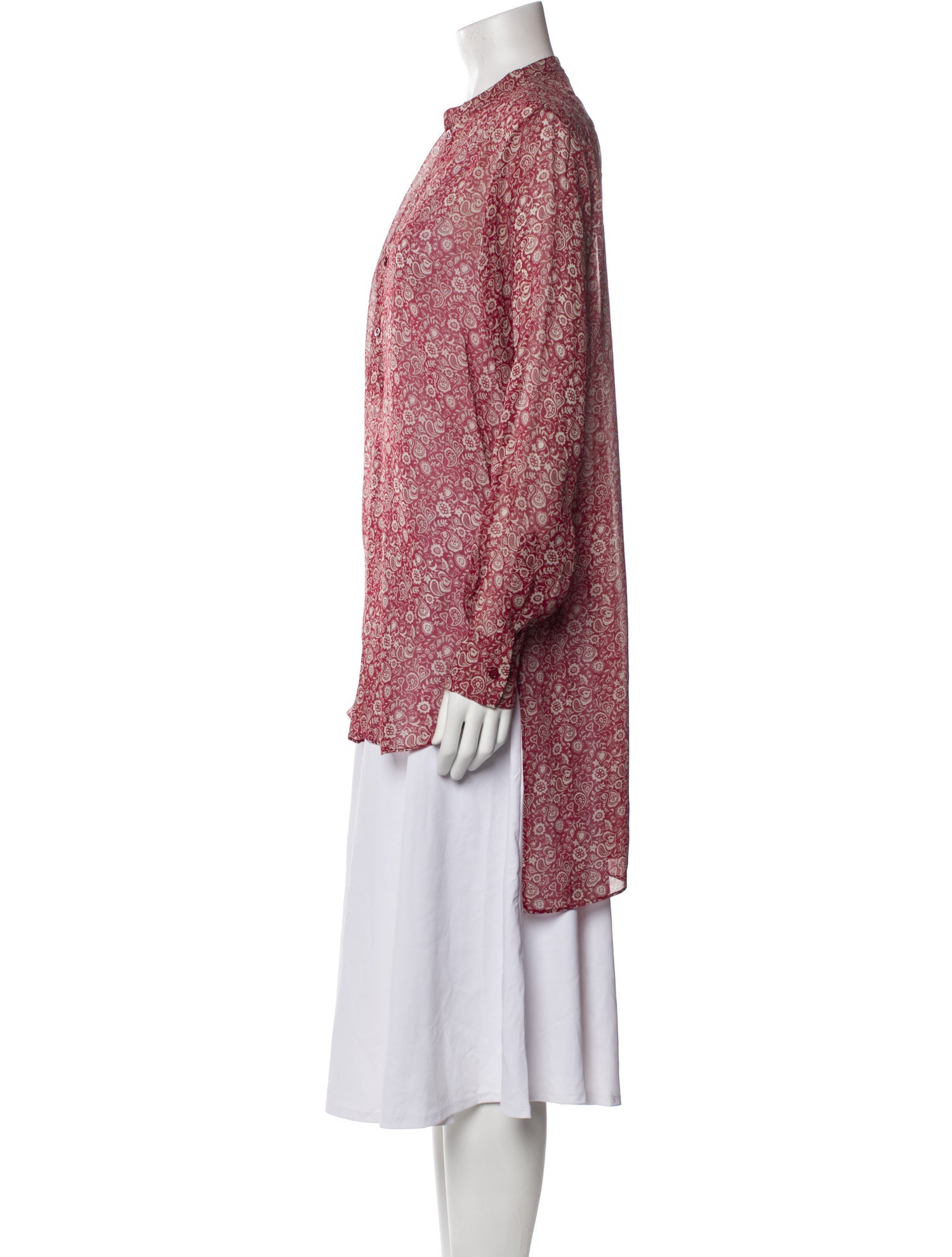 Christian Dior Silk Floral Print Tunic