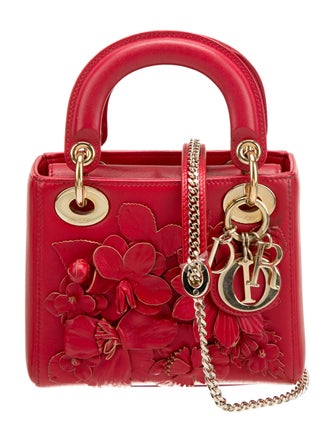 Christian Dior Leather Lady Dior Mini