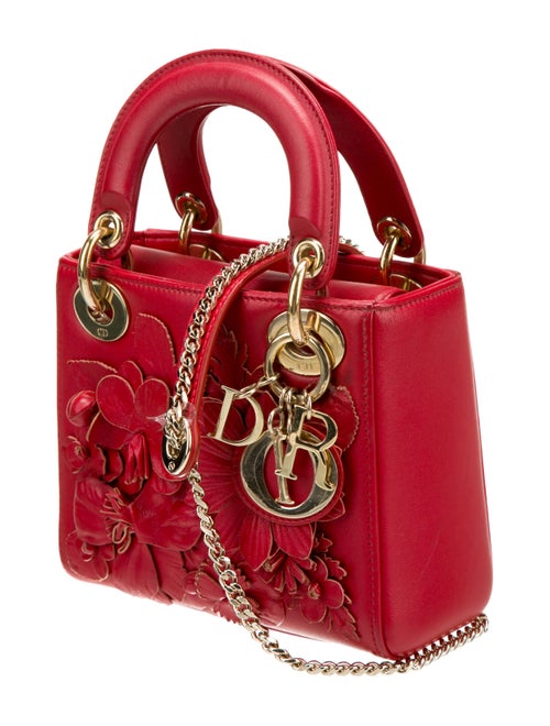 Christian Dior Leather Lady Dior Mini