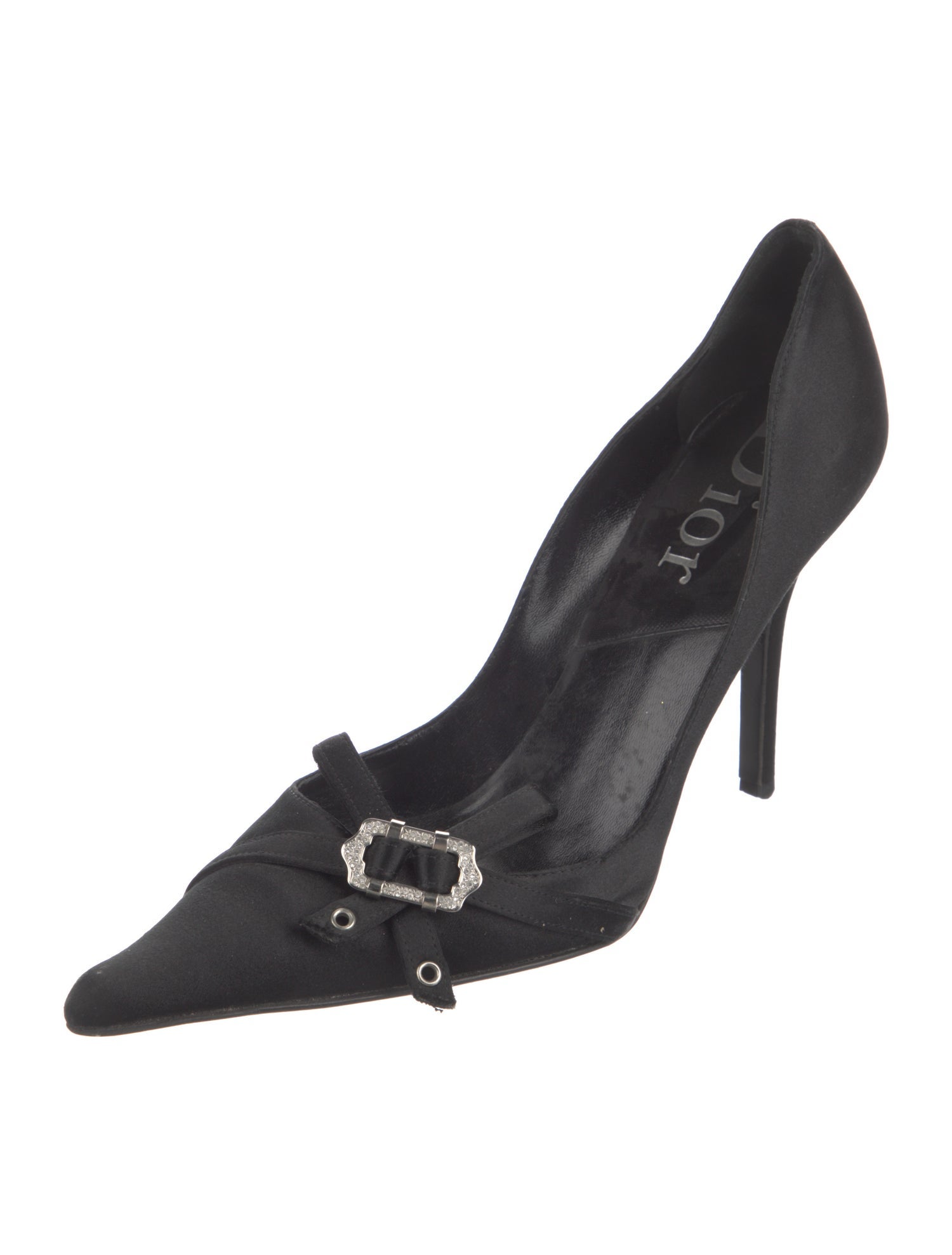 Christian Dior Satin Bow Accents Pumps