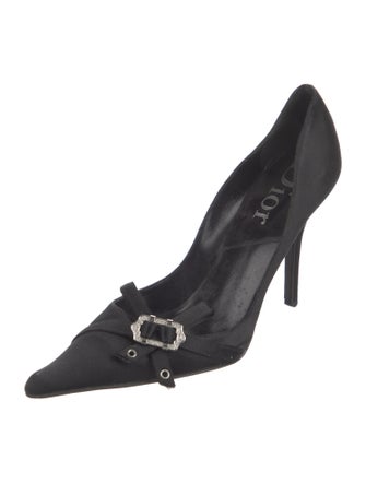 Christian Dior Satin Bow Accents Pumps