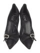 Christian Dior Satin Bow Accents Pumps