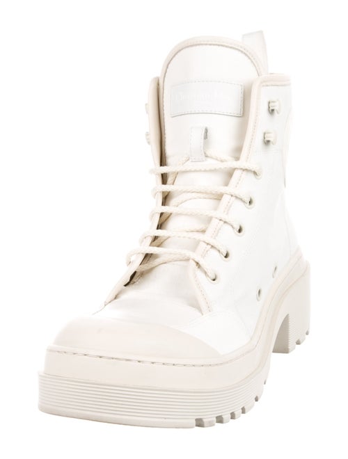 Christian Dior Canvas Combat Boots