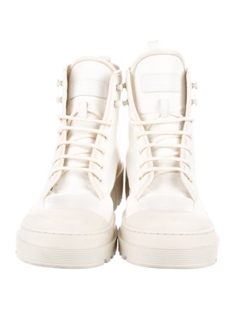 Christian Dior Canvas Combat Boots