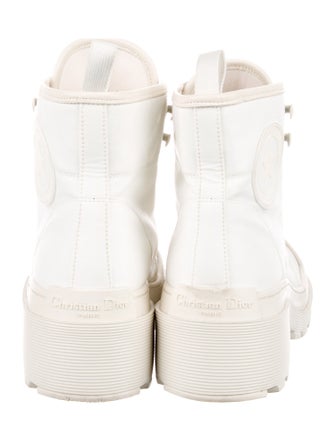 Christian Dior Canvas Combat Boots