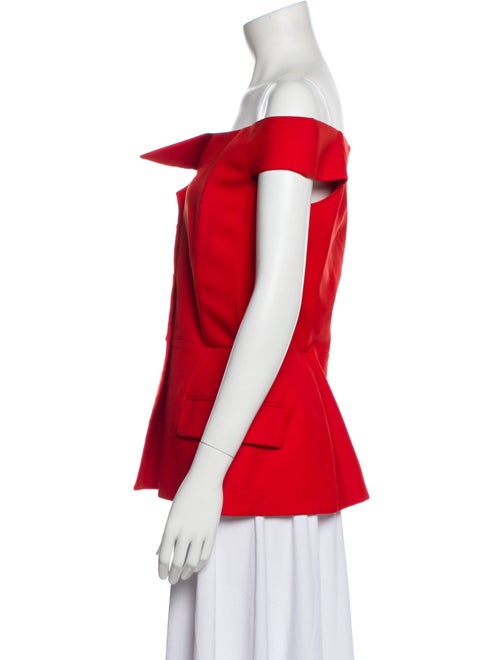 Christian Dior Wool Off-The-Shoulder Top