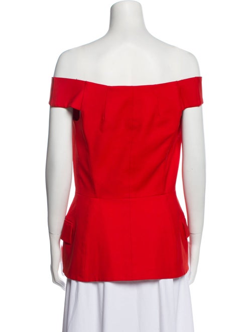 Christian Dior Wool Off-The-Shoulder Top