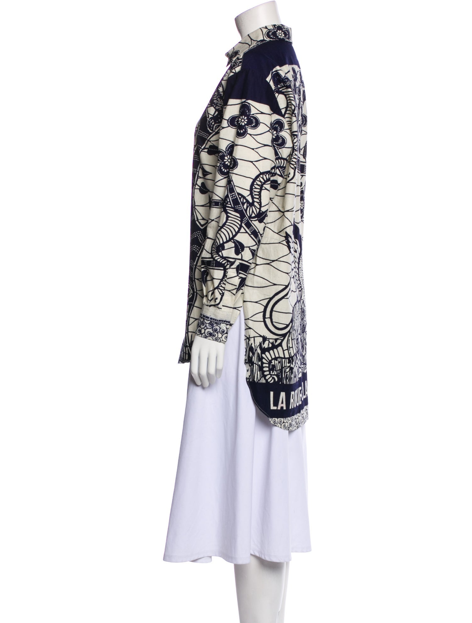 Christian Dior Printed Long Sleeve Tunic