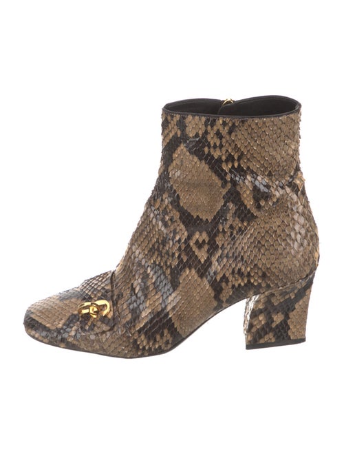 Christian Dior Snakeskin Animal Print Boots