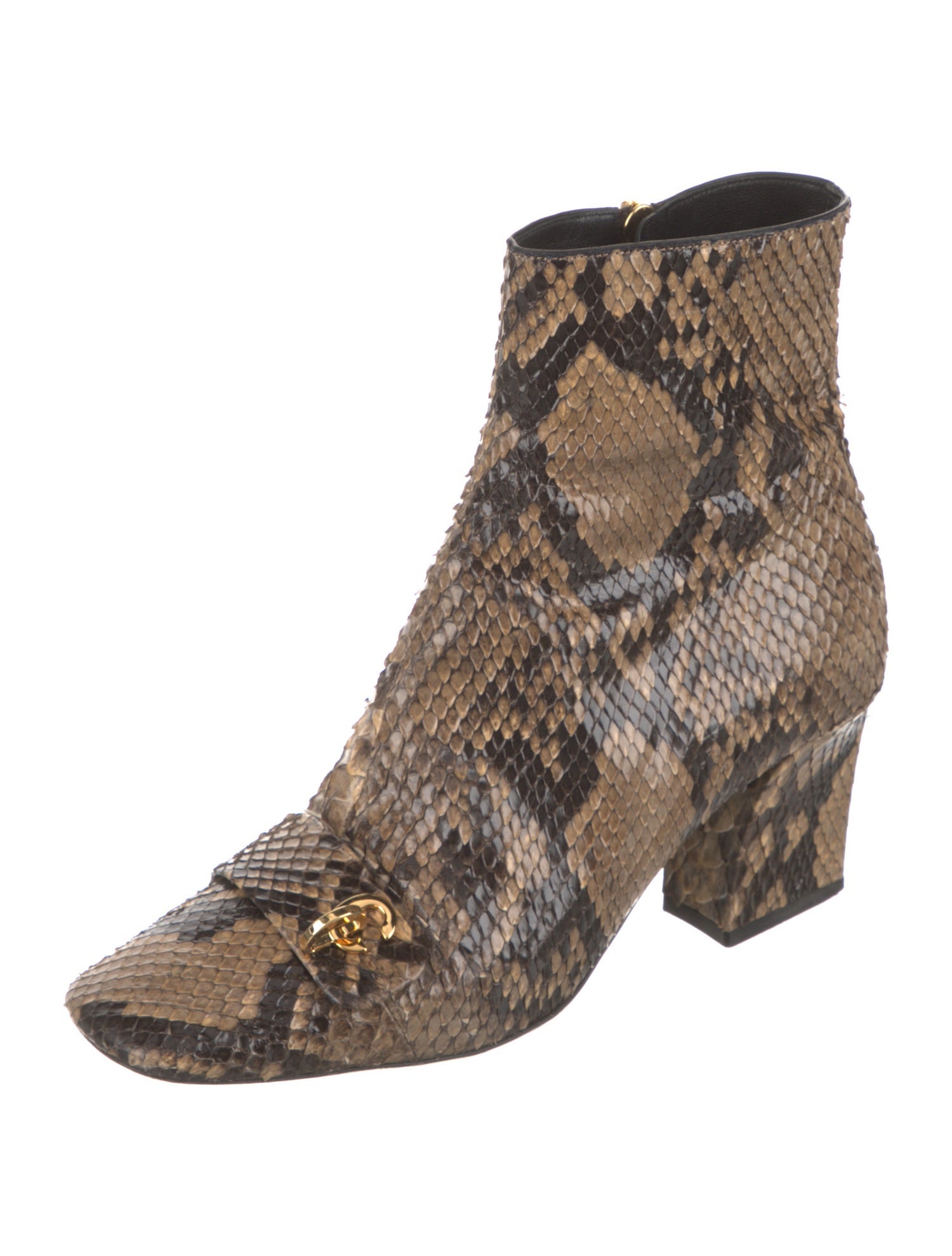 Christian Dior Snakeskin Animal Print Boots