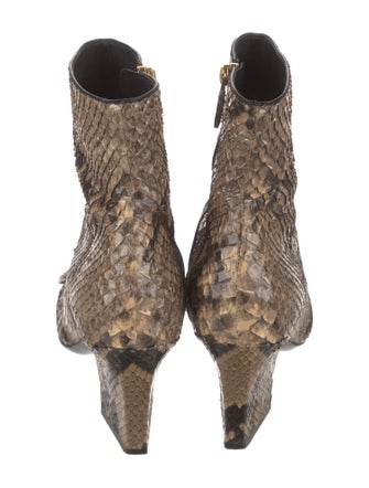 Christian Dior Snakeskin Animal Print Boots
