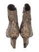 Christian Dior Snakeskin Animal Print Boots