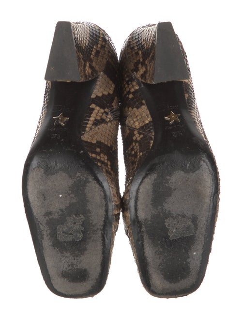 Christian Dior Snakeskin Animal Print Boots