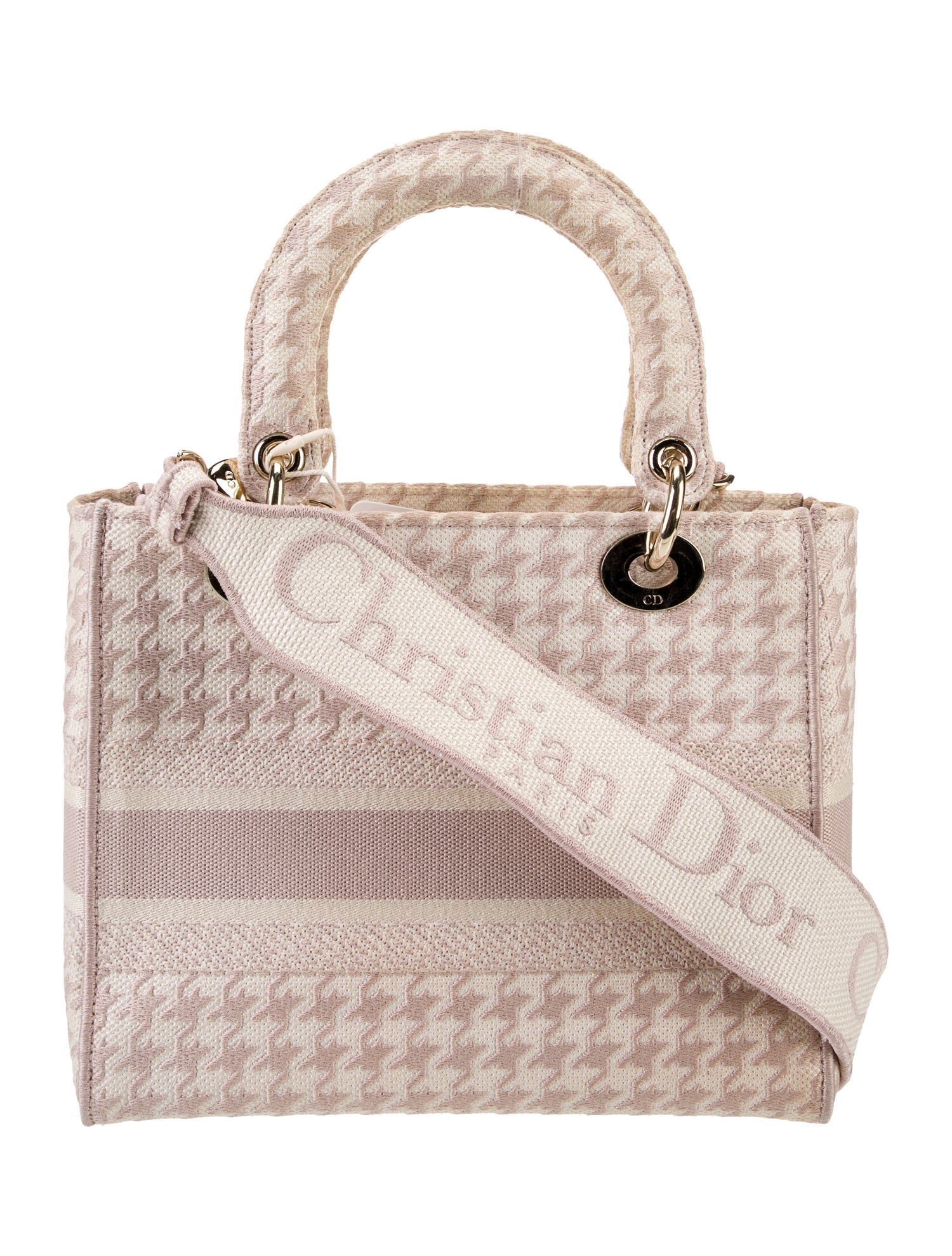 Christian Dior Canvas D-Lite Medium - Pink Handle Bags, Handbags