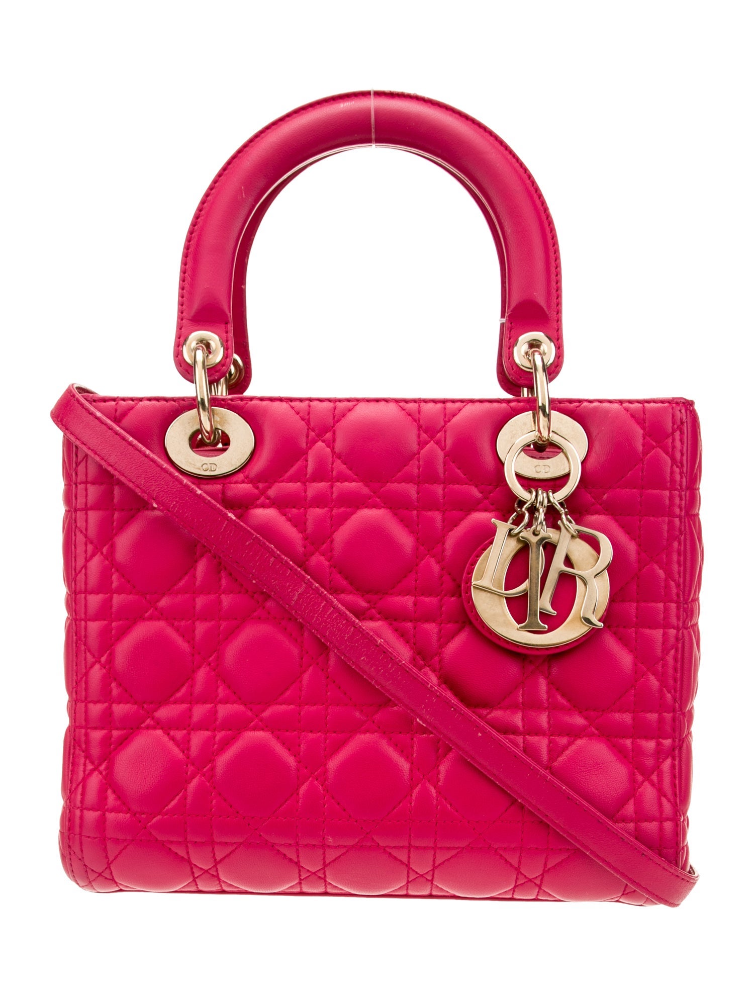 Christian Dior Leather Lady Dior Medium