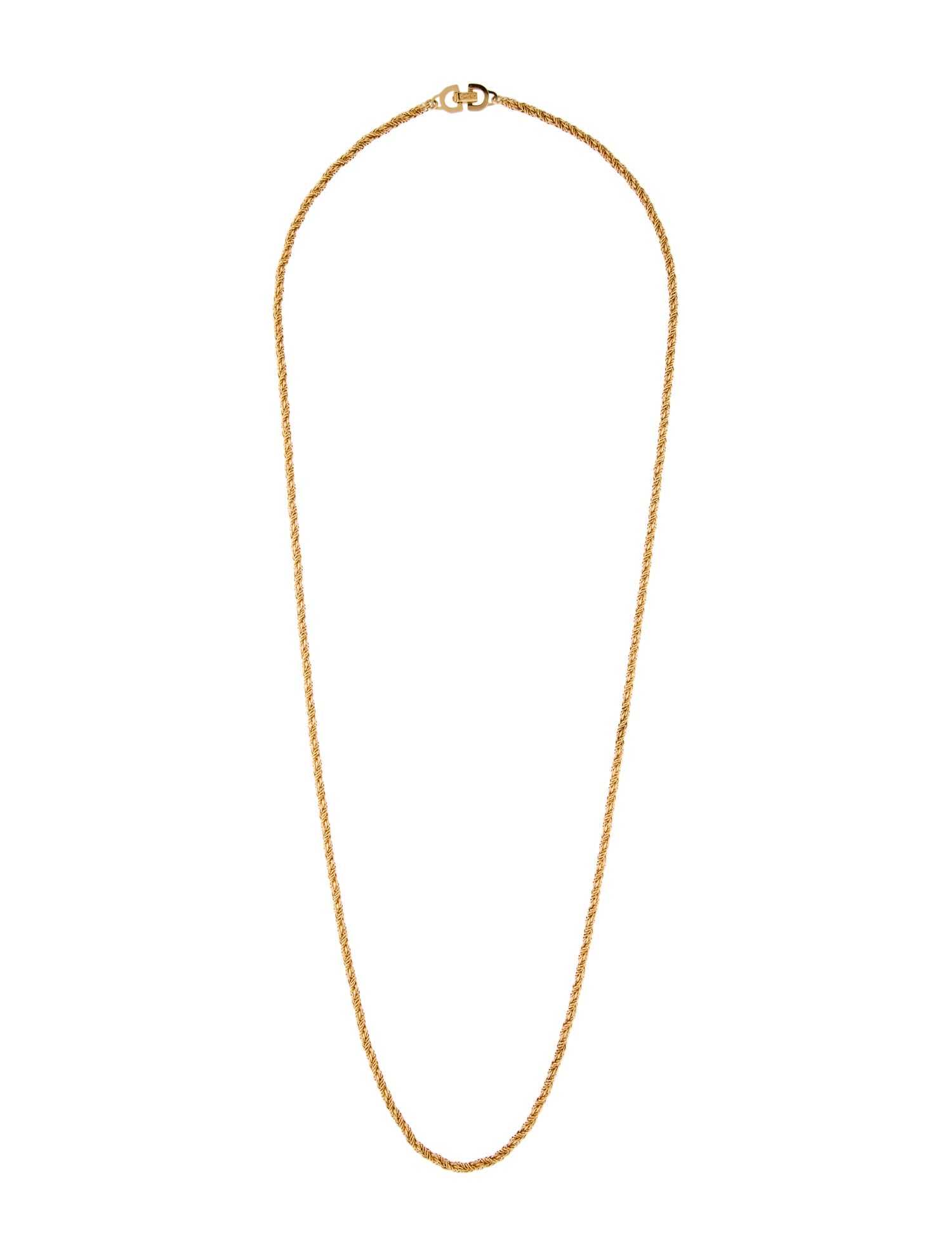 Christian Dior Vintage Long Rope Chain Necklace