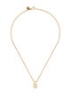 Christian Dior Vintage Crystal Teardrop Pendant Necklace