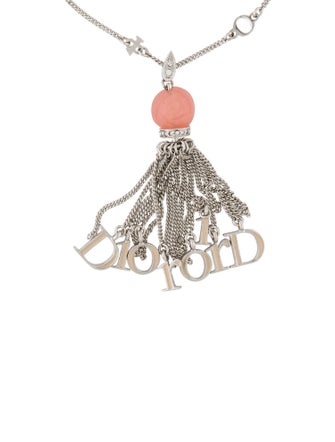 Christian Dior Crystal, Resin, & Enamel Tassel Charm Bracelet