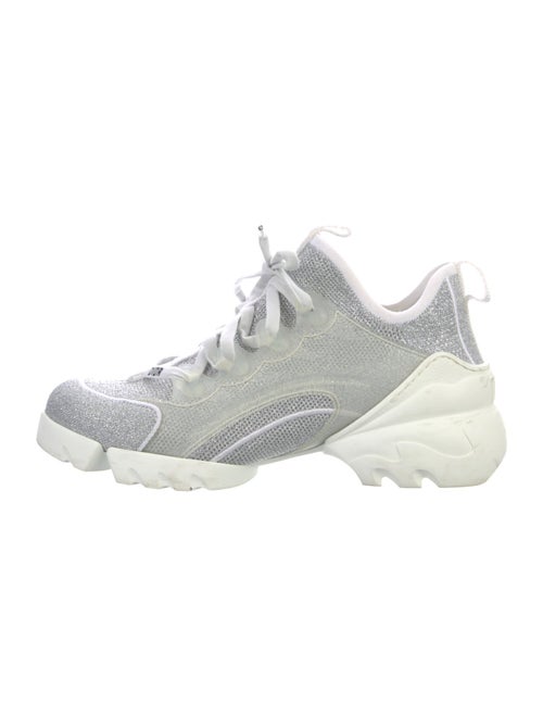 Christian Dior D-Connect 'Silver Glitter' Chunky Sneakers