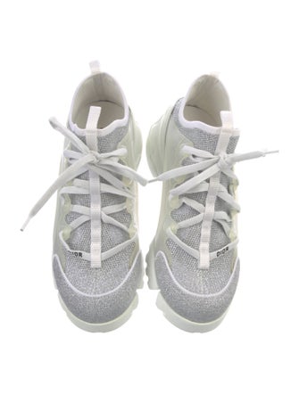 Christian Dior D-Connect 'Silver Glitter' Chunky Sneakers