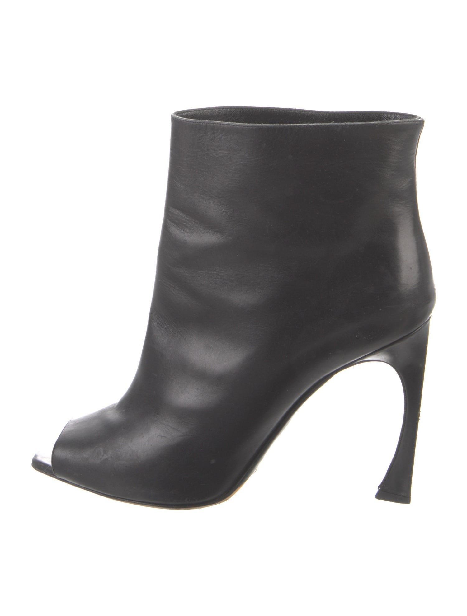 Christian Dior Leather Cutout Accent Boots