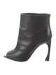 Christian Dior Leather Cutout Accent Boots