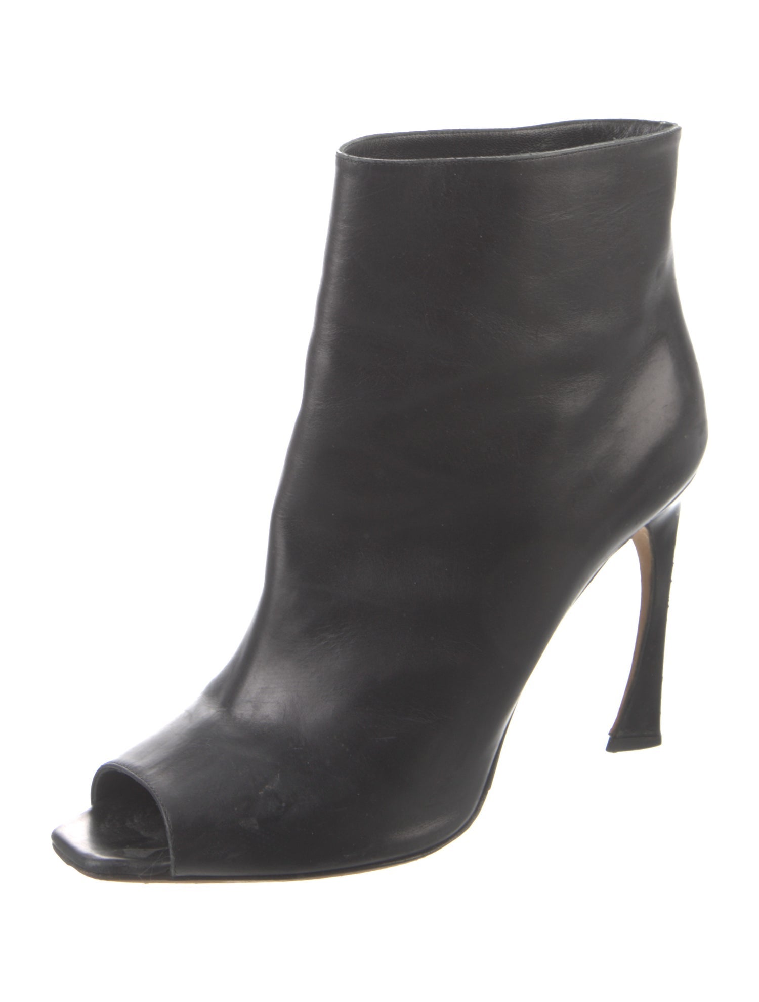 Christian Dior Leather Cutout Accent Boots