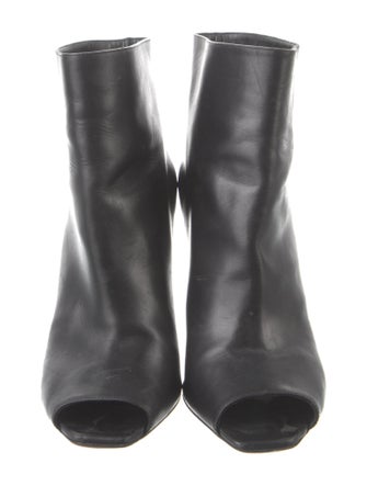 Christian Dior Leather Cutout Accent Boots