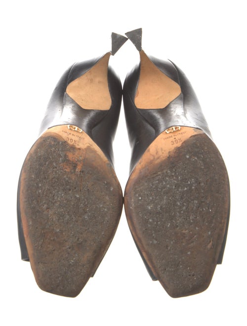 Christian Dior Leather Cutout Accent Boots