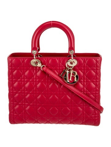 Christian Dior Handle Bags Cannage Lady Large