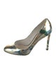 Christian Dior Patent Leather Tie-Dye Print Pumps