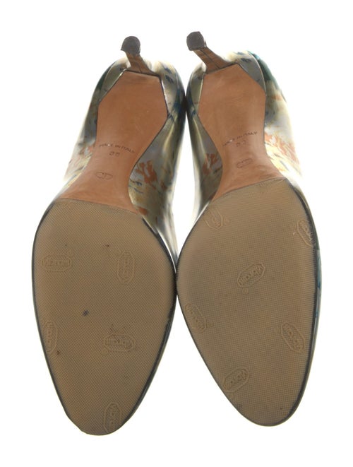 Christian Dior Patent Leather Tie-Dye Print Pumps