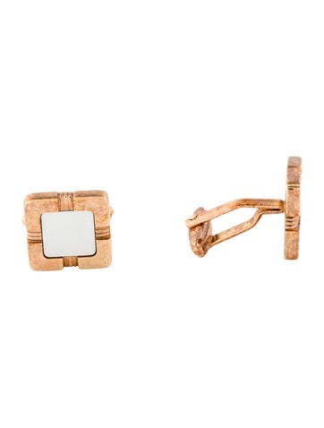Christian Dior Vintage Two-Tone Logo Cufflinks