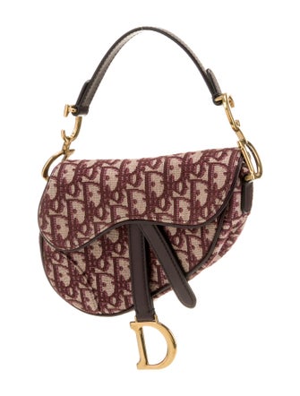 Christian Dior Oblique Jacquard Saddle Mini
