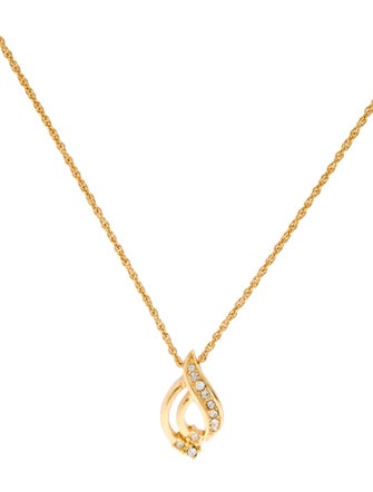 Christian Dior Vintage Crystal Pendant Necklace