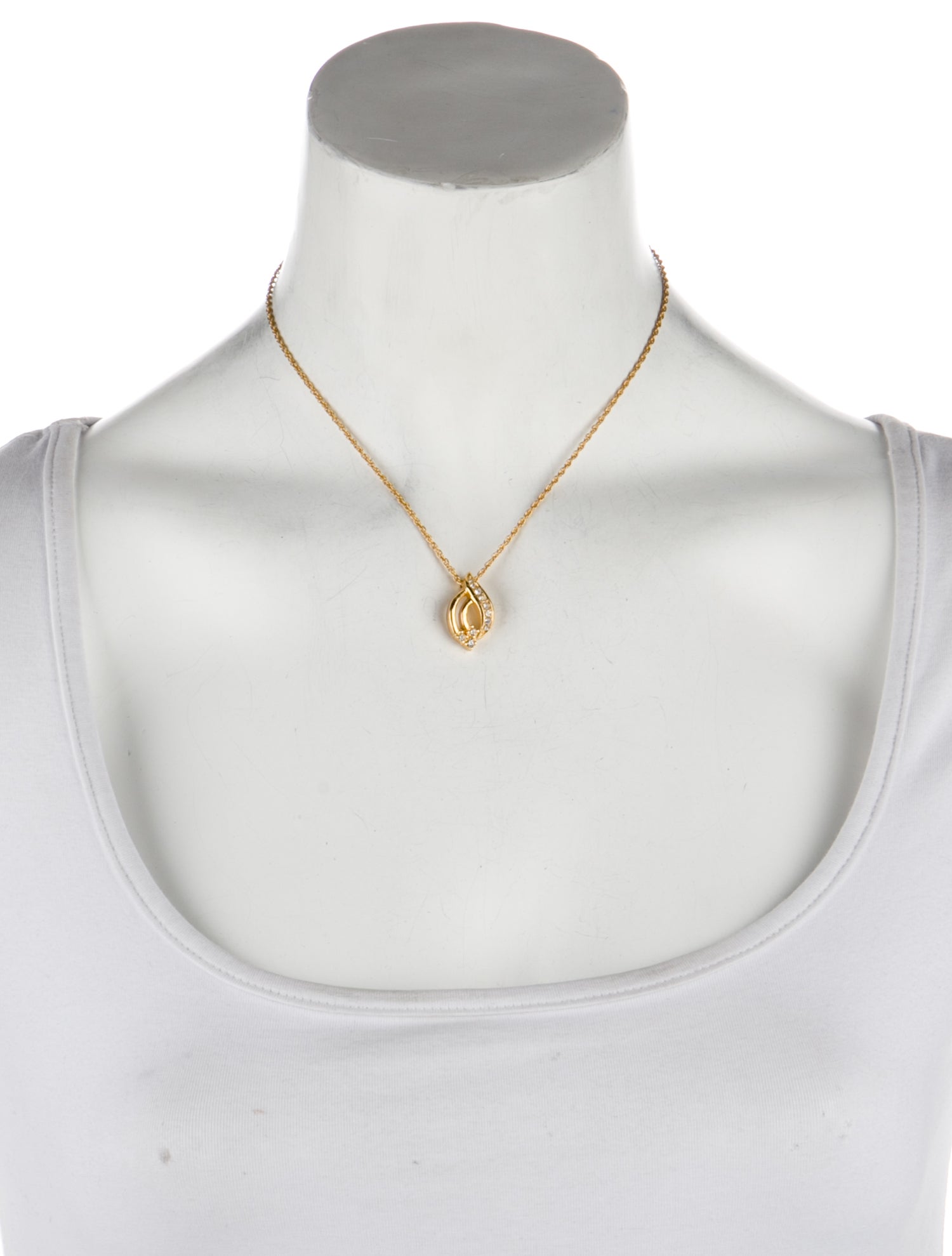 Christian Dior Vintage Crystal Pendant Necklace