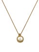 Christian Dior Vintage Crystal & Faux Pearl Pendant Necklace