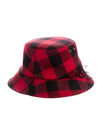 Christian Dior Buffalo Plaid Bucket Hat