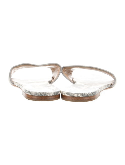 Christian Dior Canvas Printed Slides